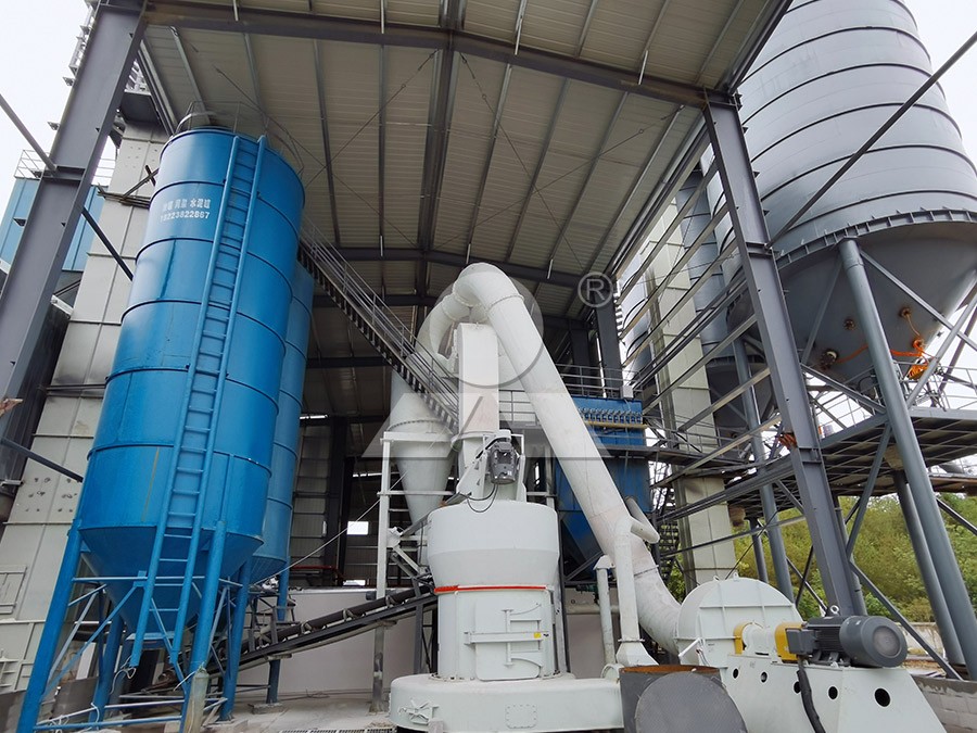 Raymond mill in operation processing bentonite for animal feed applications