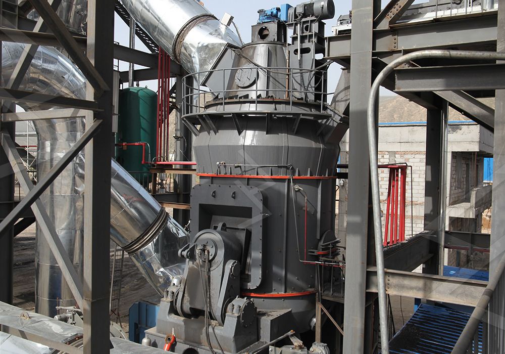 Detailed diagram showing coal grinding process flow for activated carbon production