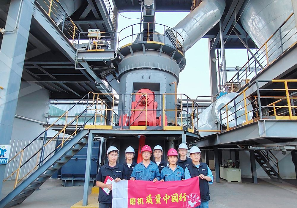 Техническая схема, показывающая внутреннюю работу и поток вертикальной шлаковой мельницы LM.